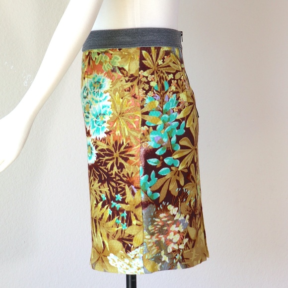 Tracy Reese short skirt in tropical print - Picture 4 of 13